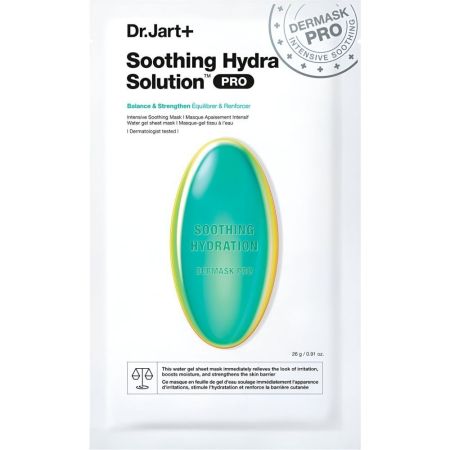 Dr.Jart+ Dermask Soothing Hydra Solution Pro Mascarilla facial avanzada calmante y refrescante ofrece alivio inmediato de piel estresada e irritada