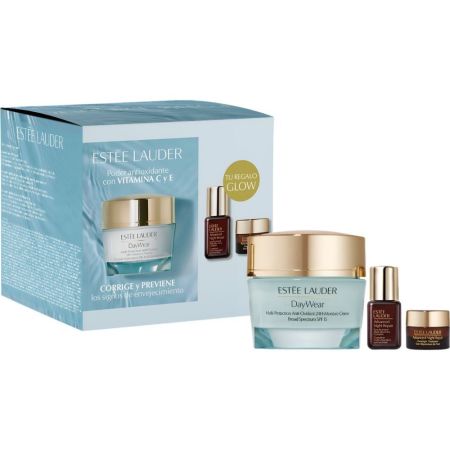 Estee Lauder Daywear Advanced Multi-Protection Spf 15 Estuche Crema de día hidratante multiprotectora y antiedad refresca la priel y reduce el toono apagado 50 ml