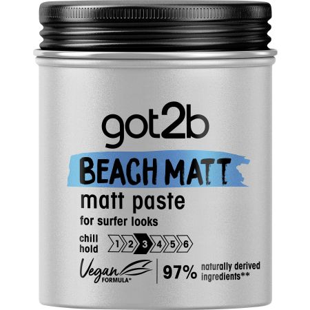 Got2b Beach Matt Matt Paste Nº3 Pasta mate de sujeción media para un auténtico estilo surfista 100 ml