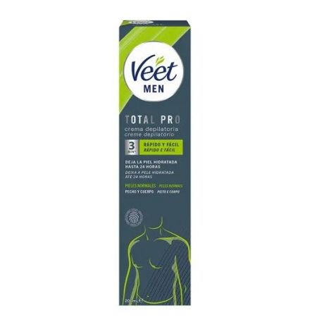 Veet Men Crema Depilatoria Piel Normal Crema depilatoria en gel elimina rápida y eficazmente el vello corporal sin dolor 200 ml